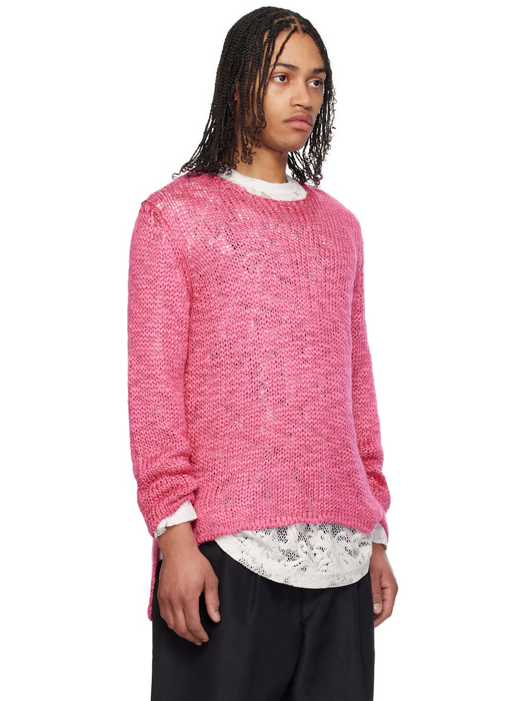 Pink Droptail Sweater - 2