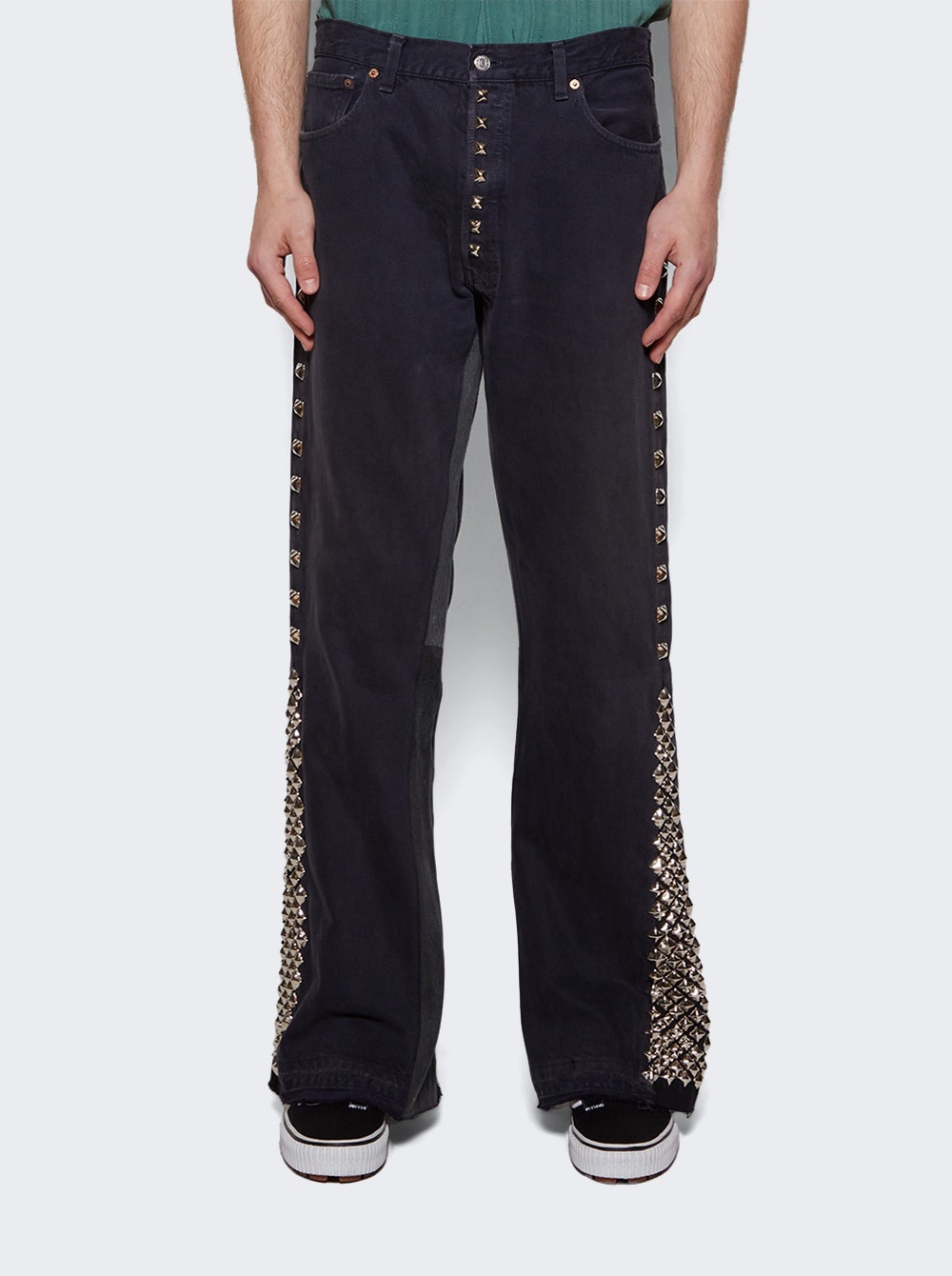 Studded LA Flare Jean Black - 3