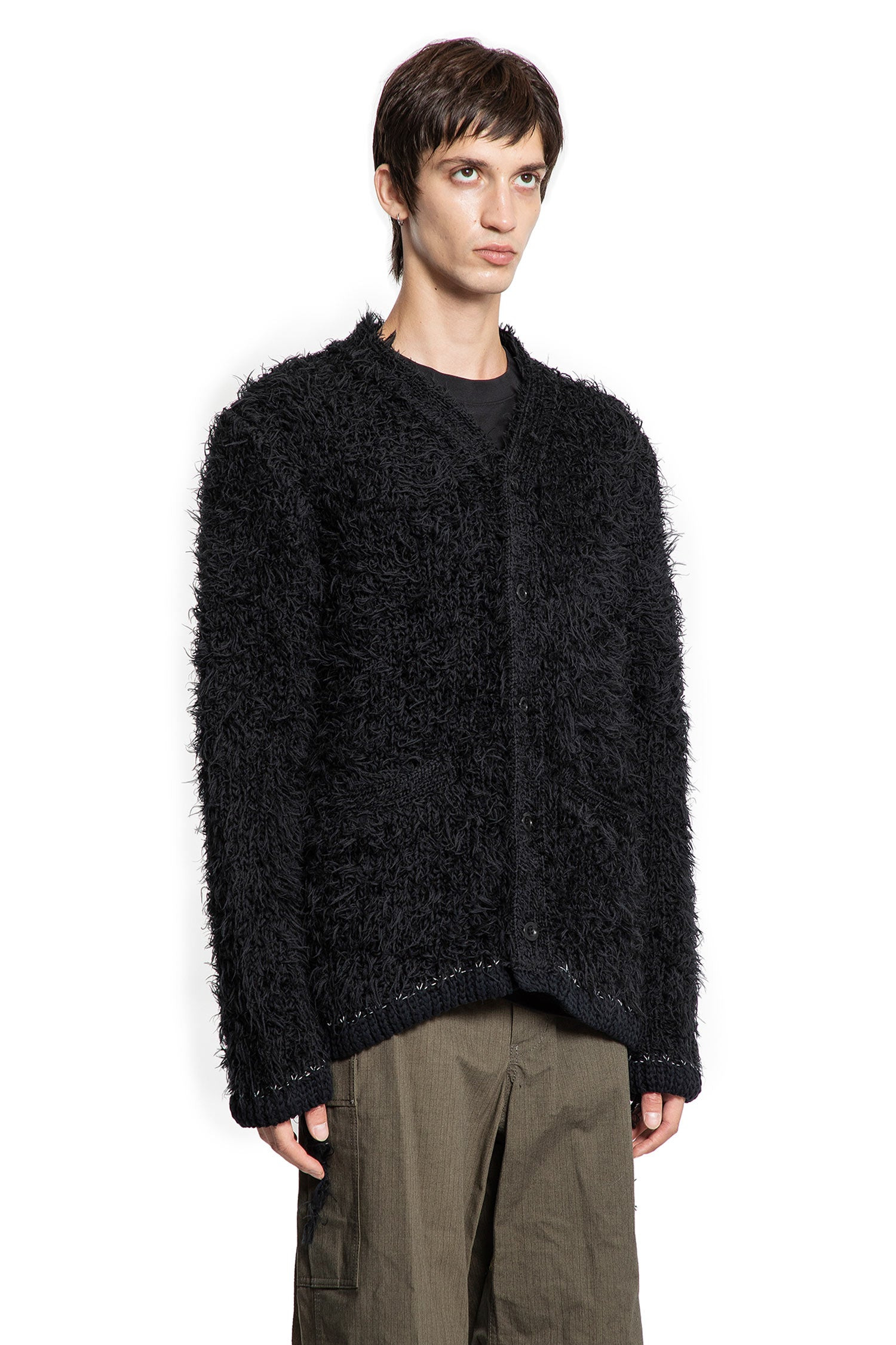 Furry-Knit-Cardigan - 2