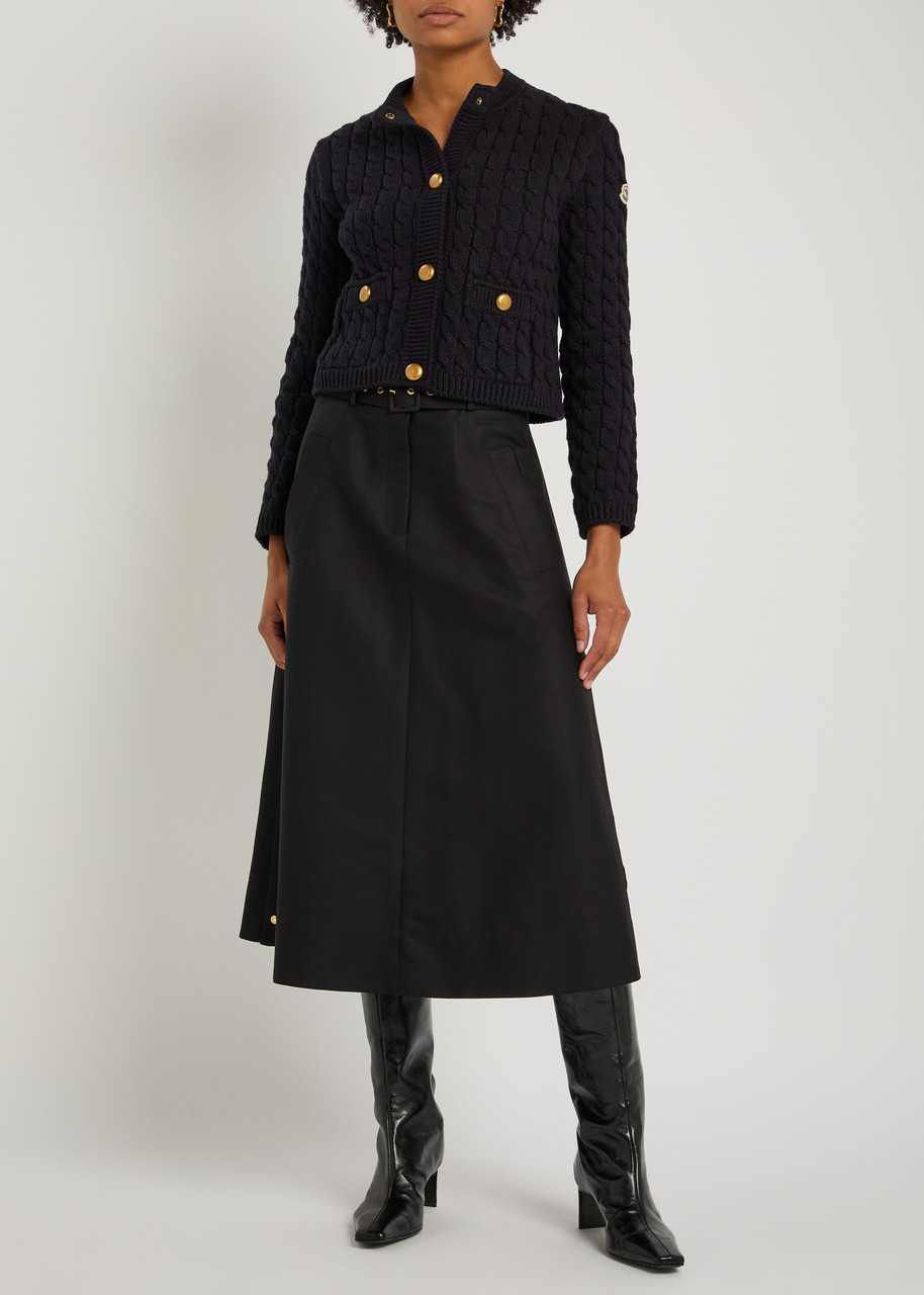Moncler Cable-knit Cotton-blend Cardigan - 4