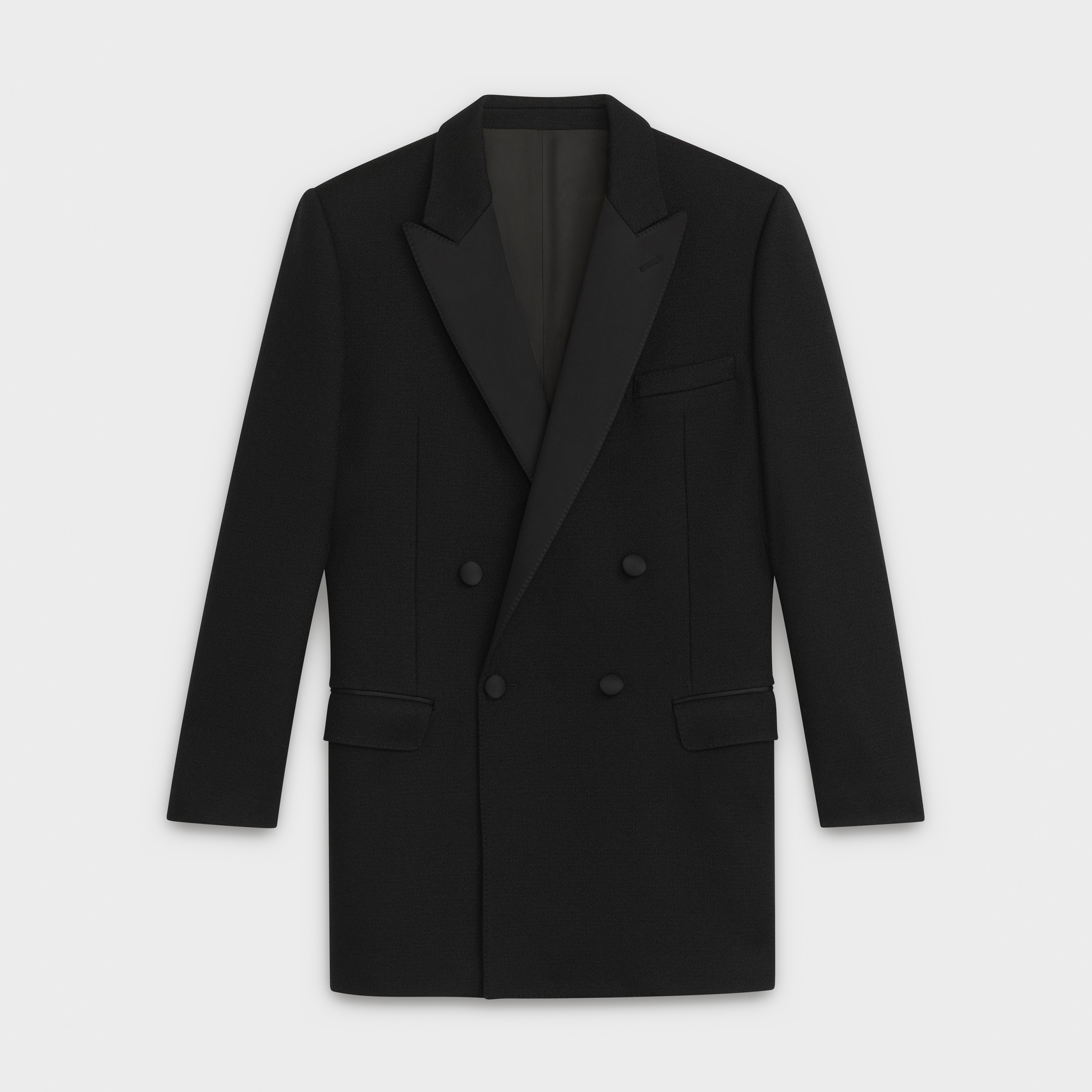 COAT JACKET IN TUX WOOL CRÊPE SABLÉ - 1