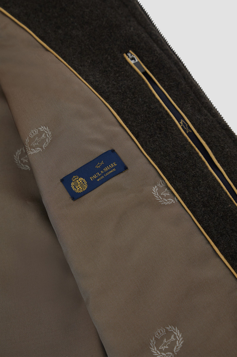 Paul & Shark HYBRID ZIP-UP SWEATER IN WOOL AND ALPACA outlook