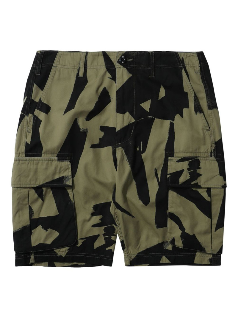 camo-print cargo shorts 1