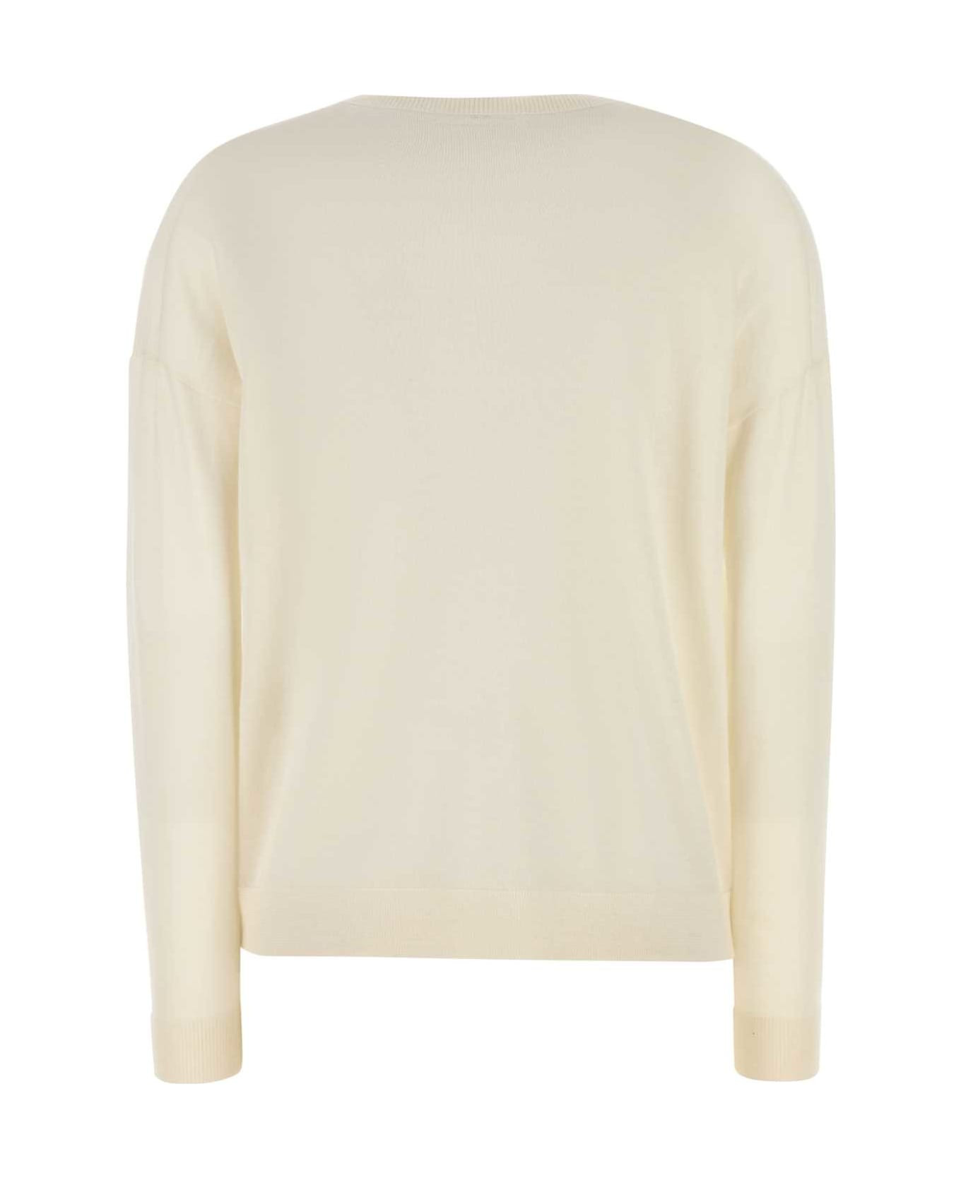Ivory Cashmere Sweater - 2