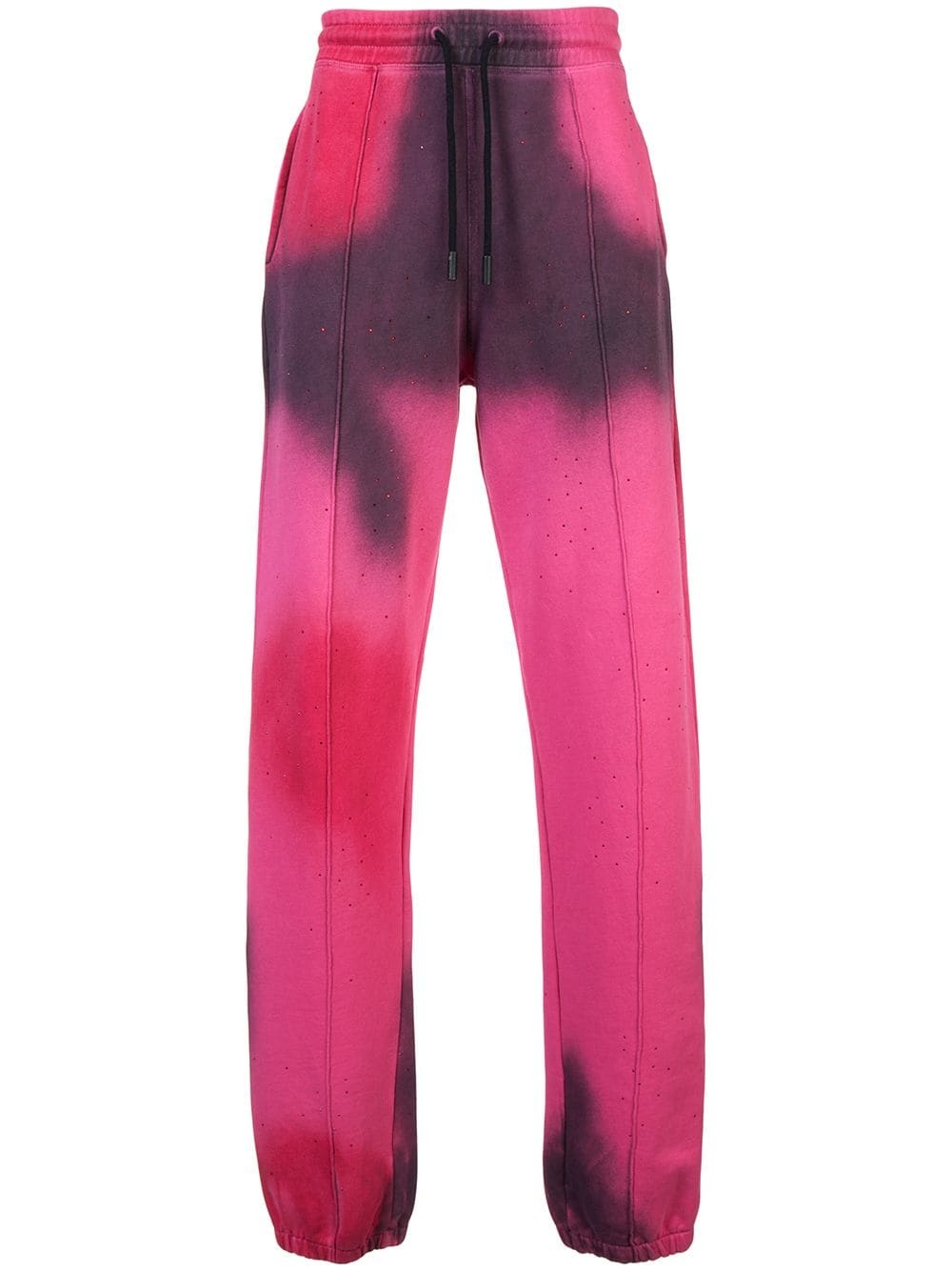 spray paint track pants - 1