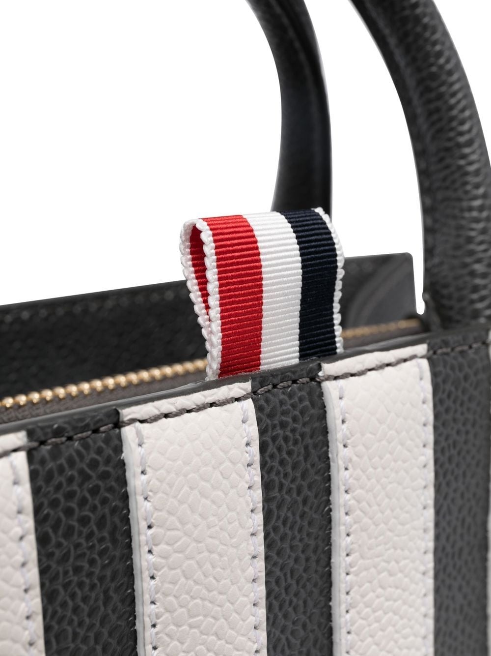 appliqué-stripe tote bag - 3