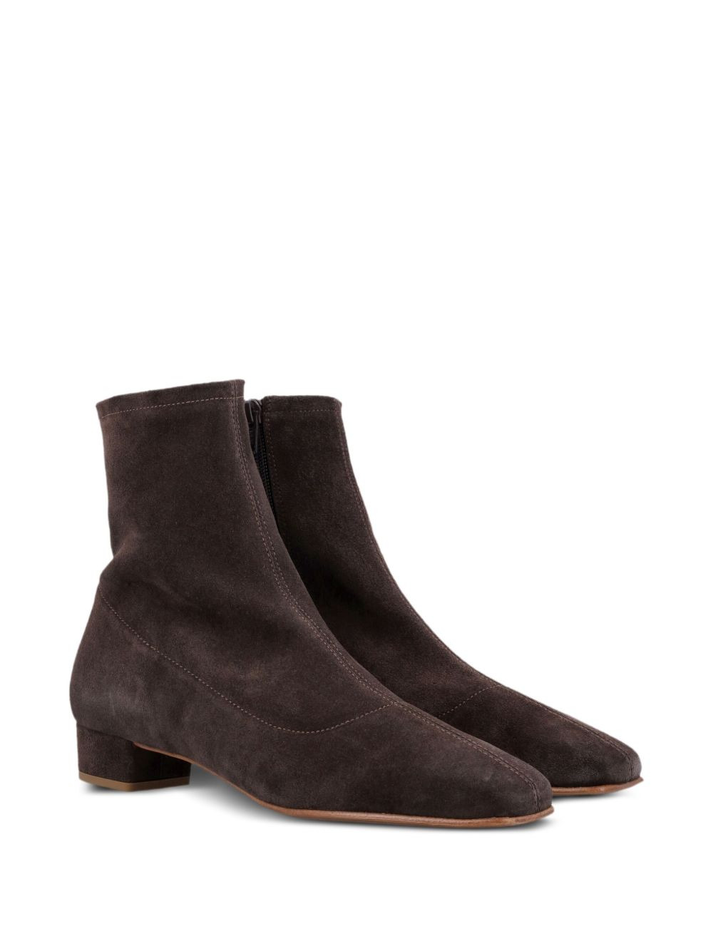suede zip ankle boots - 2
