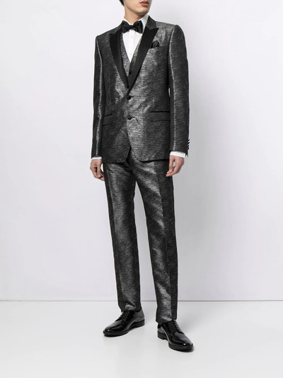 Dolce & Gabbana metallic-effect dinner suit outlook