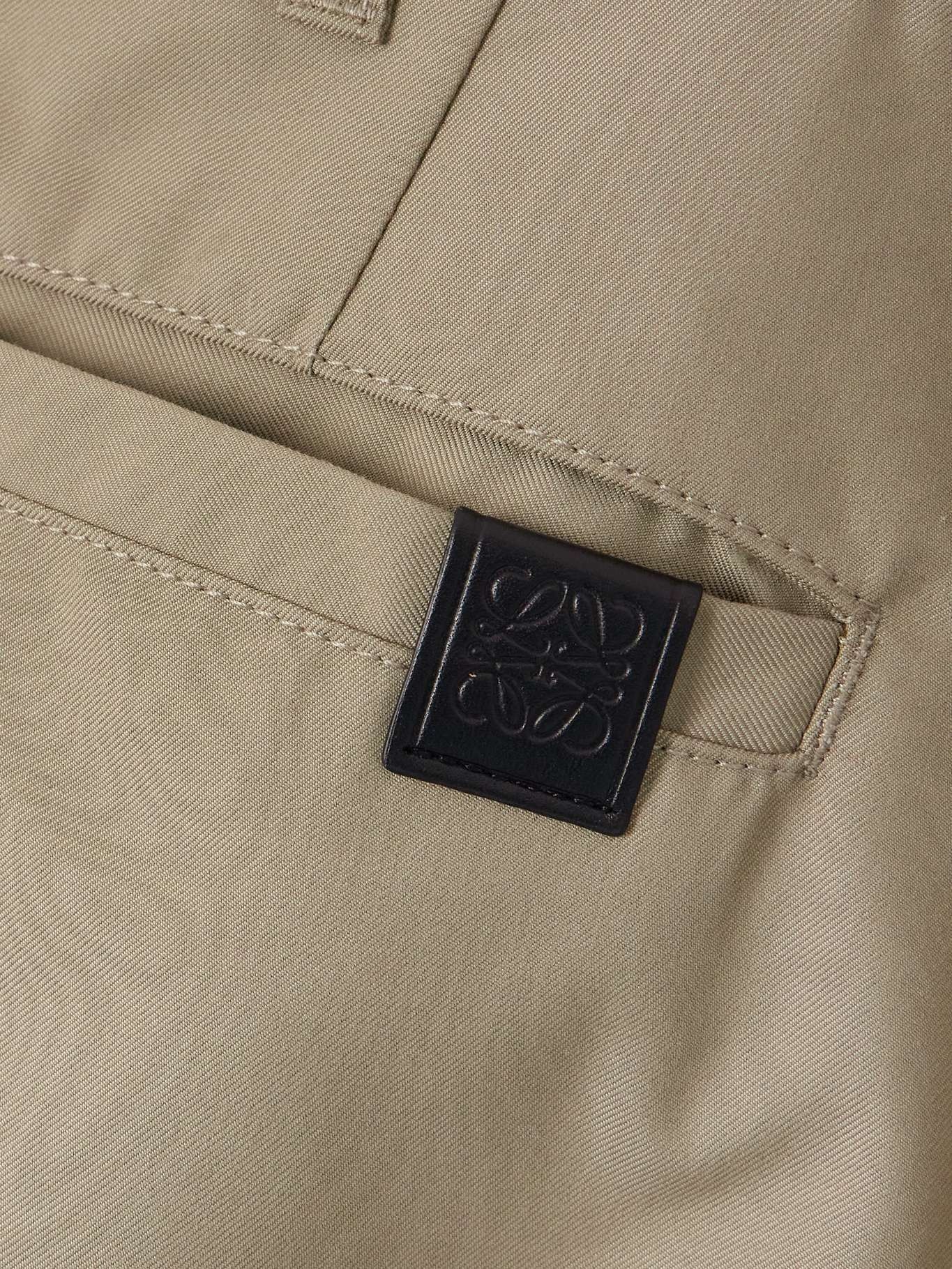 Cotton-blend twill straight-leg cargo pants - 4