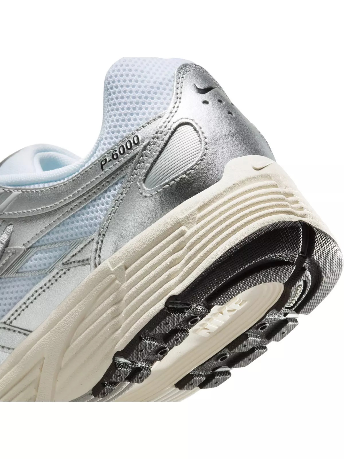 P-6000 "White/Black/Metallic Silver/Flt Silver" Men's Shoe - 11
