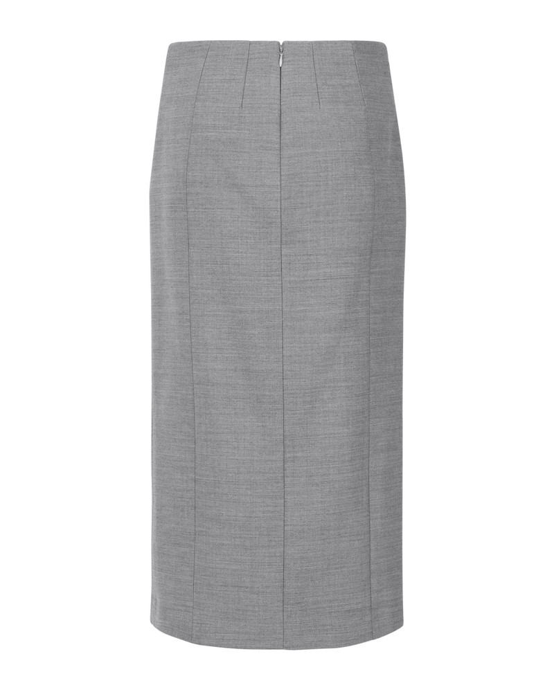 entire studios TAILORED MIDI SKIRT WARM GRAY outlook