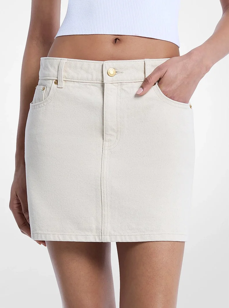 Denim Mini Skirt - 1