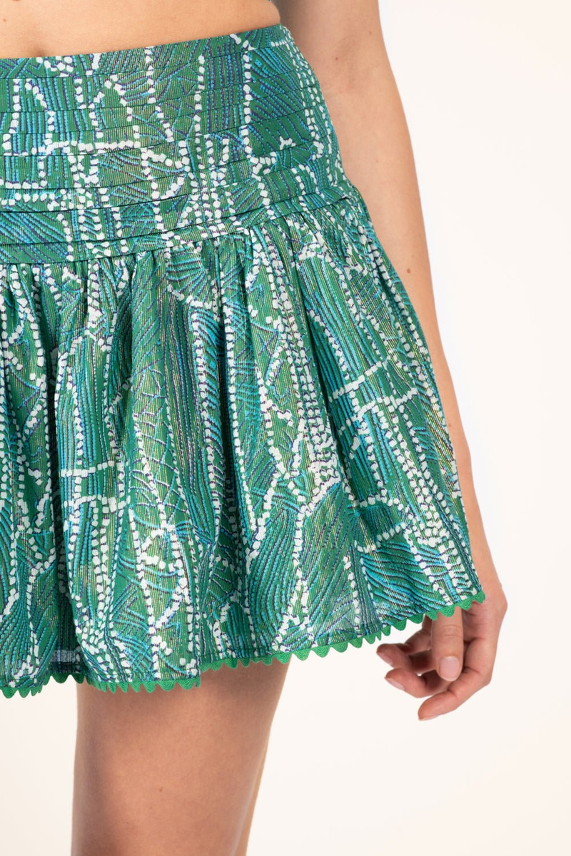 Mini Skirt Colleen - Green Akoya 3