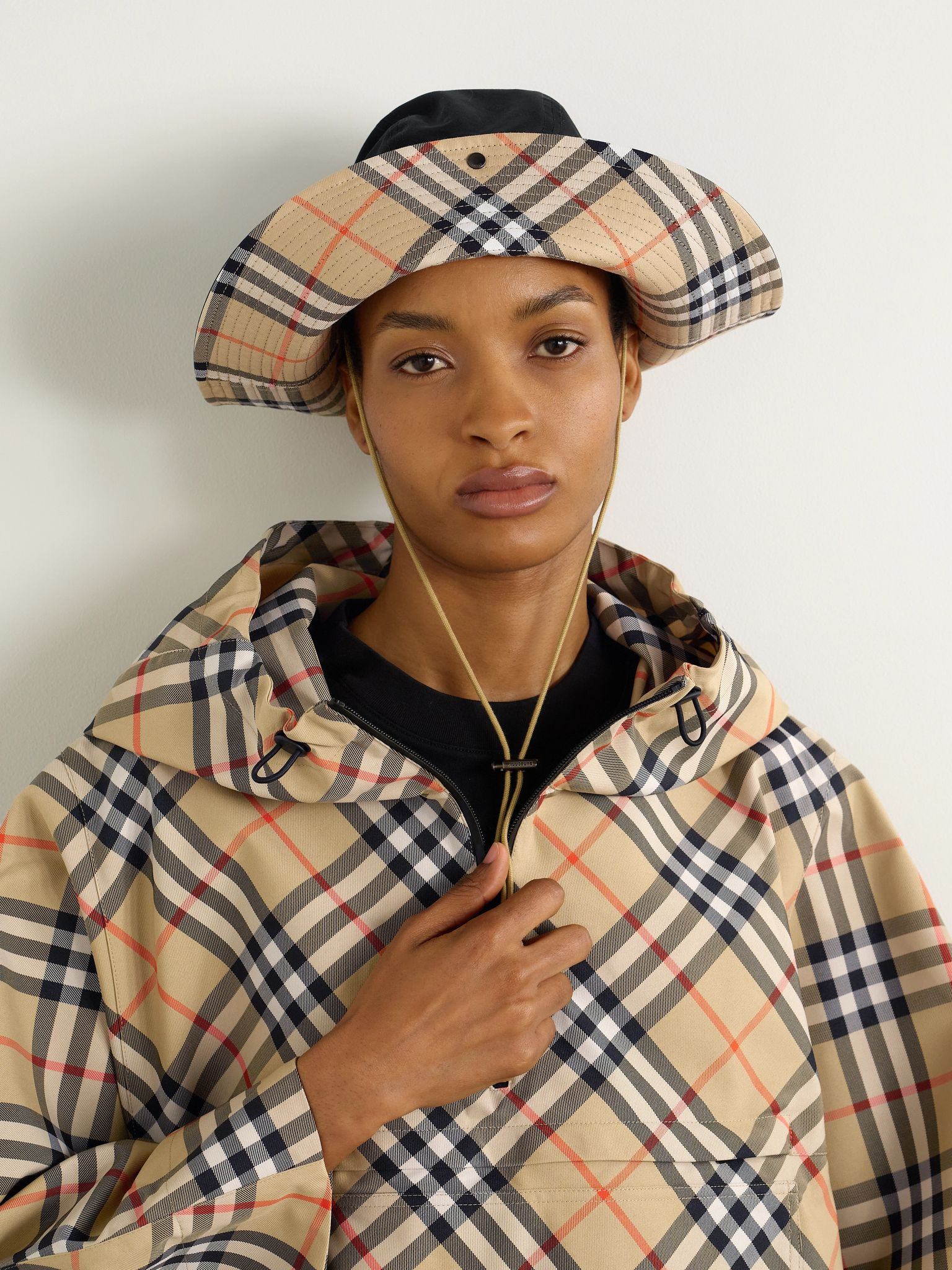 Cotton-gabardine bucket hat Black - 2