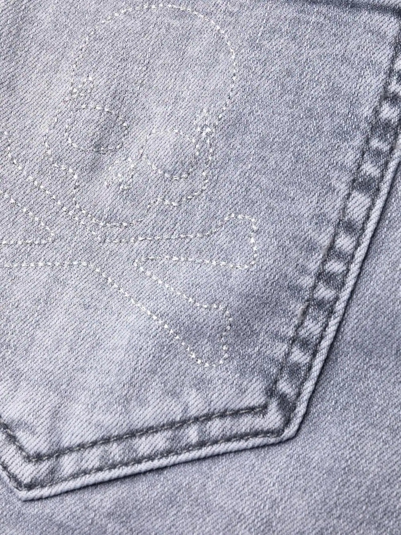 skinny cropped faded jeans 7