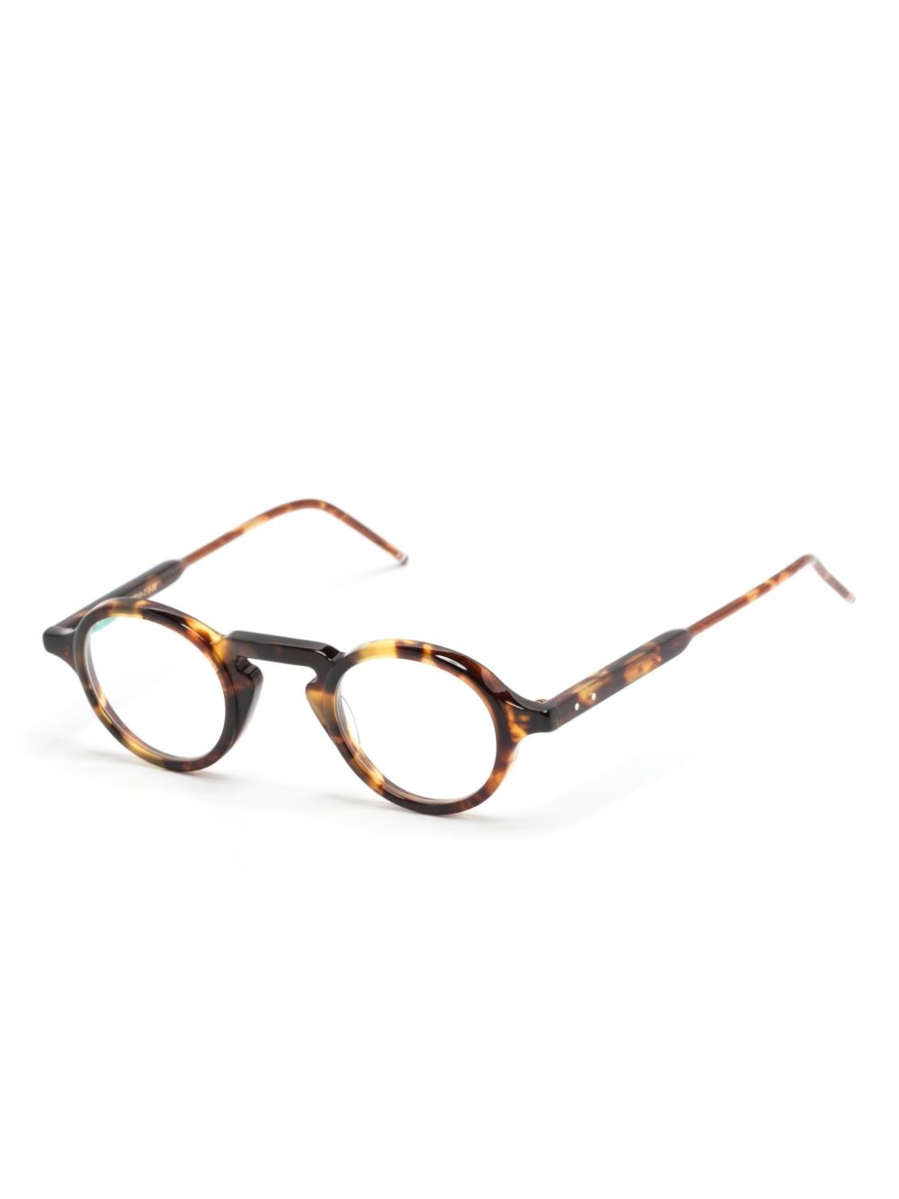 tortoiseshell round-frame glasses - 2