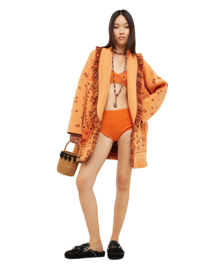 Alanui Bandana Jacquard Cardigan outlook