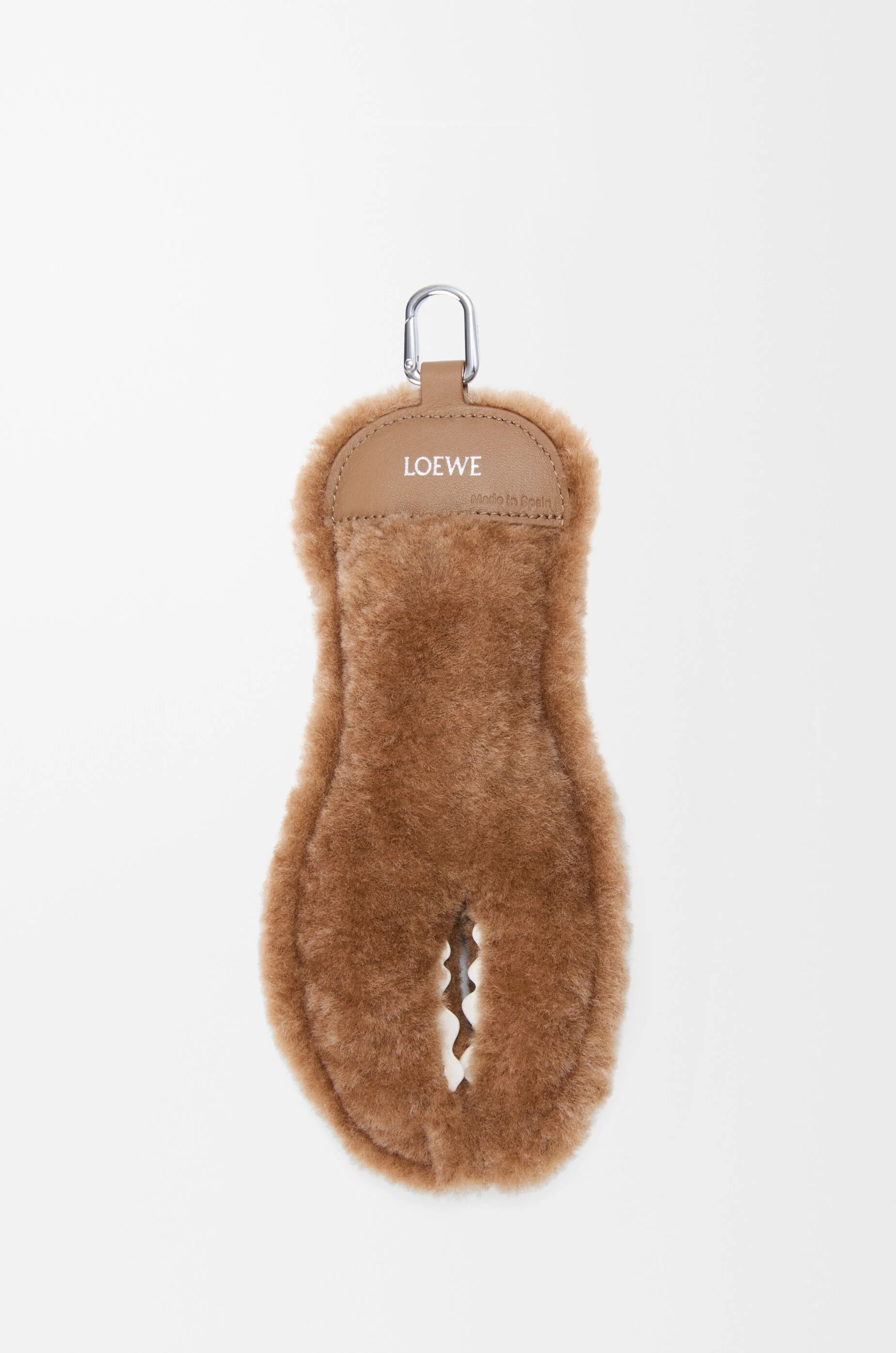 Claw charm in shearling and lambskin - 1