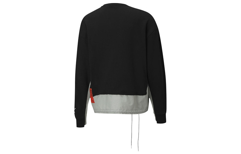 PUMA PUMA x ATTEMPT Crossover Printing Splicing Casual Round Neck Black 598273-01 outlook