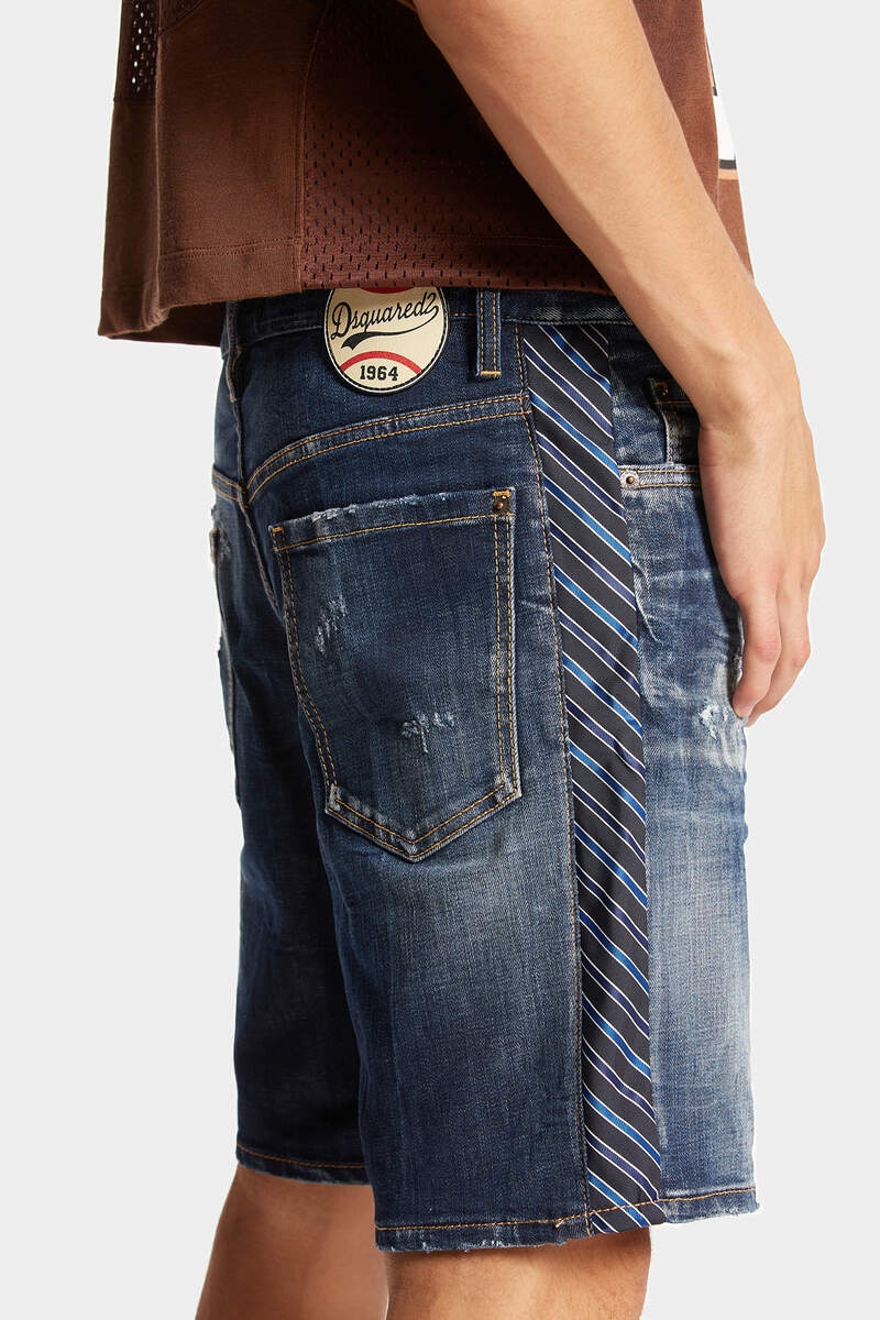 DARK EASY RIPPED WASH MARINE SHORTS - 5