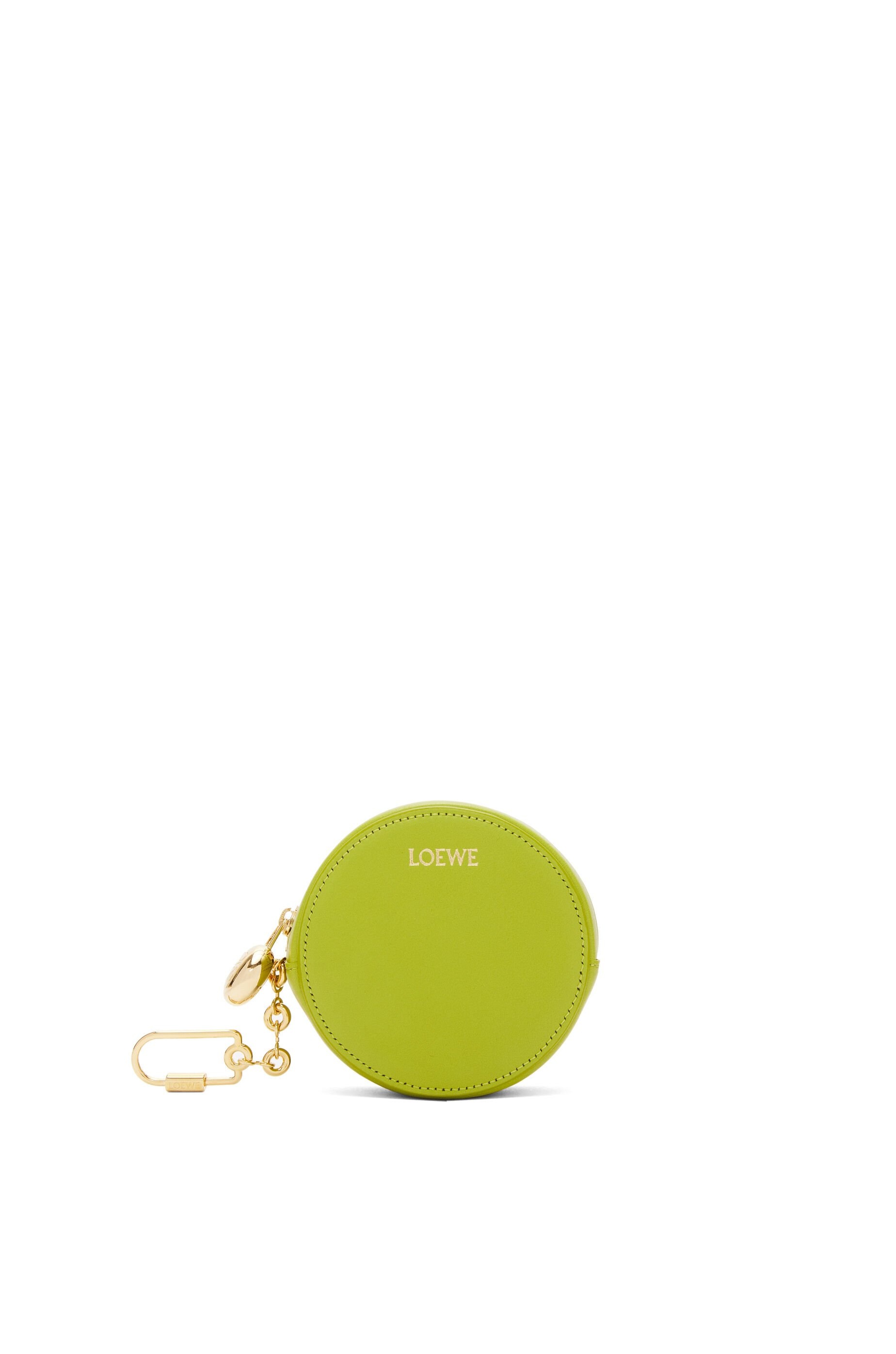 Pebble cookie key holder in shiny nappa calfskin - 1