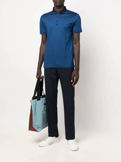 Lanvin embroidered-logo polo shirt outlook