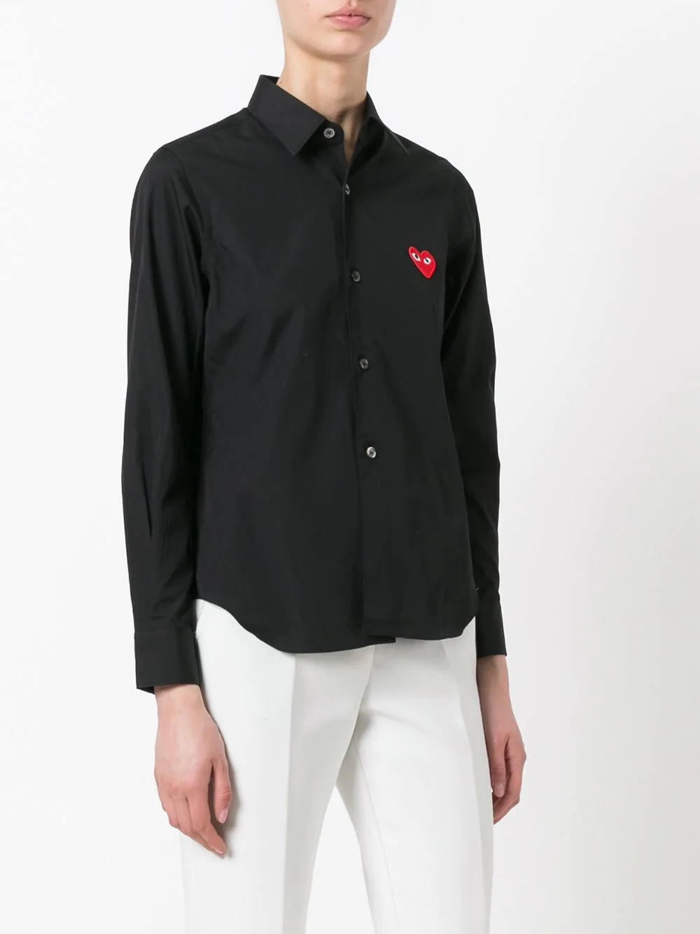 embroidered heart shirt - 3