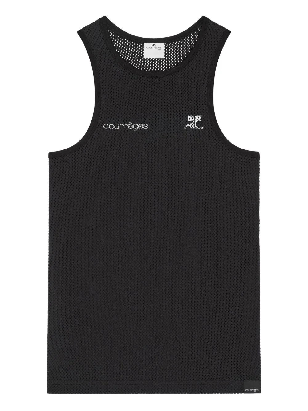logo mesh vest - 1