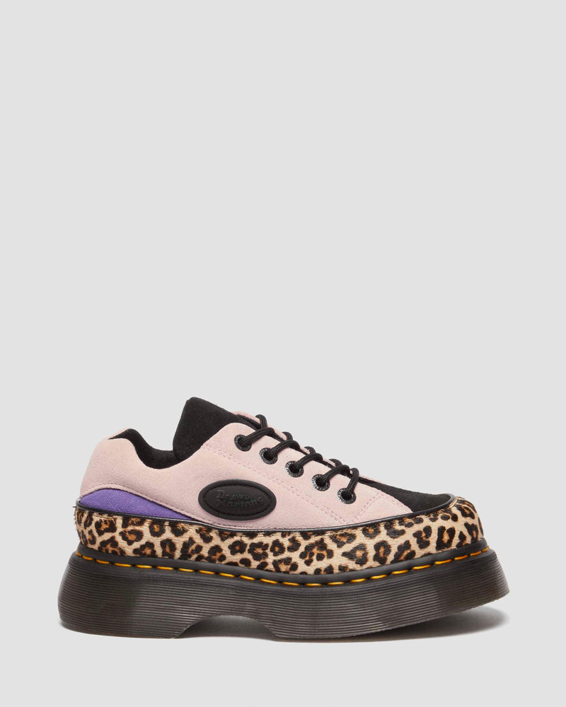 Buzz 5-Eye Leopard and Suede Shoes 1