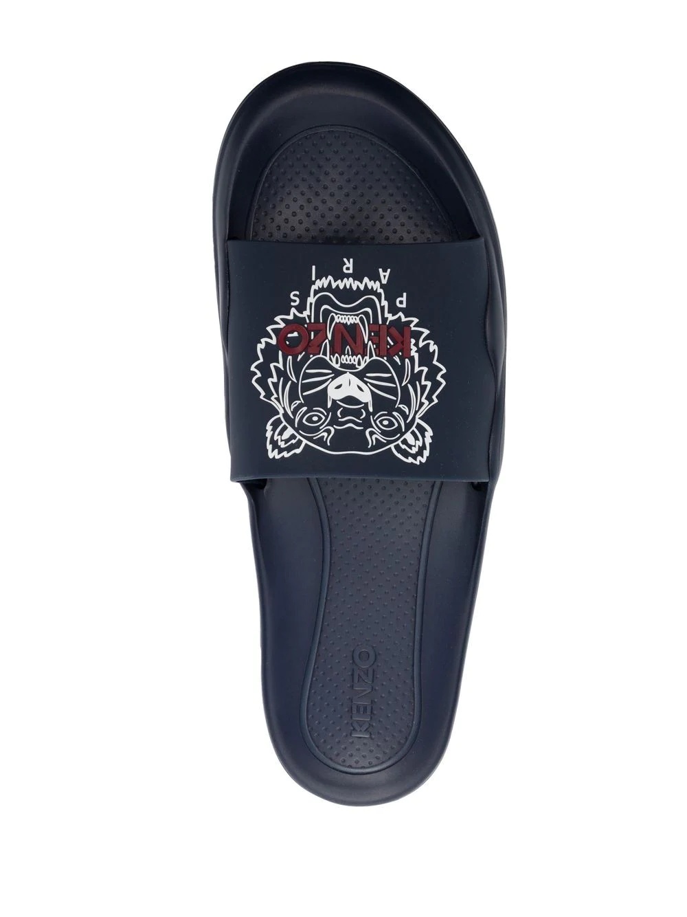 tiger-motif moulded slides - 4