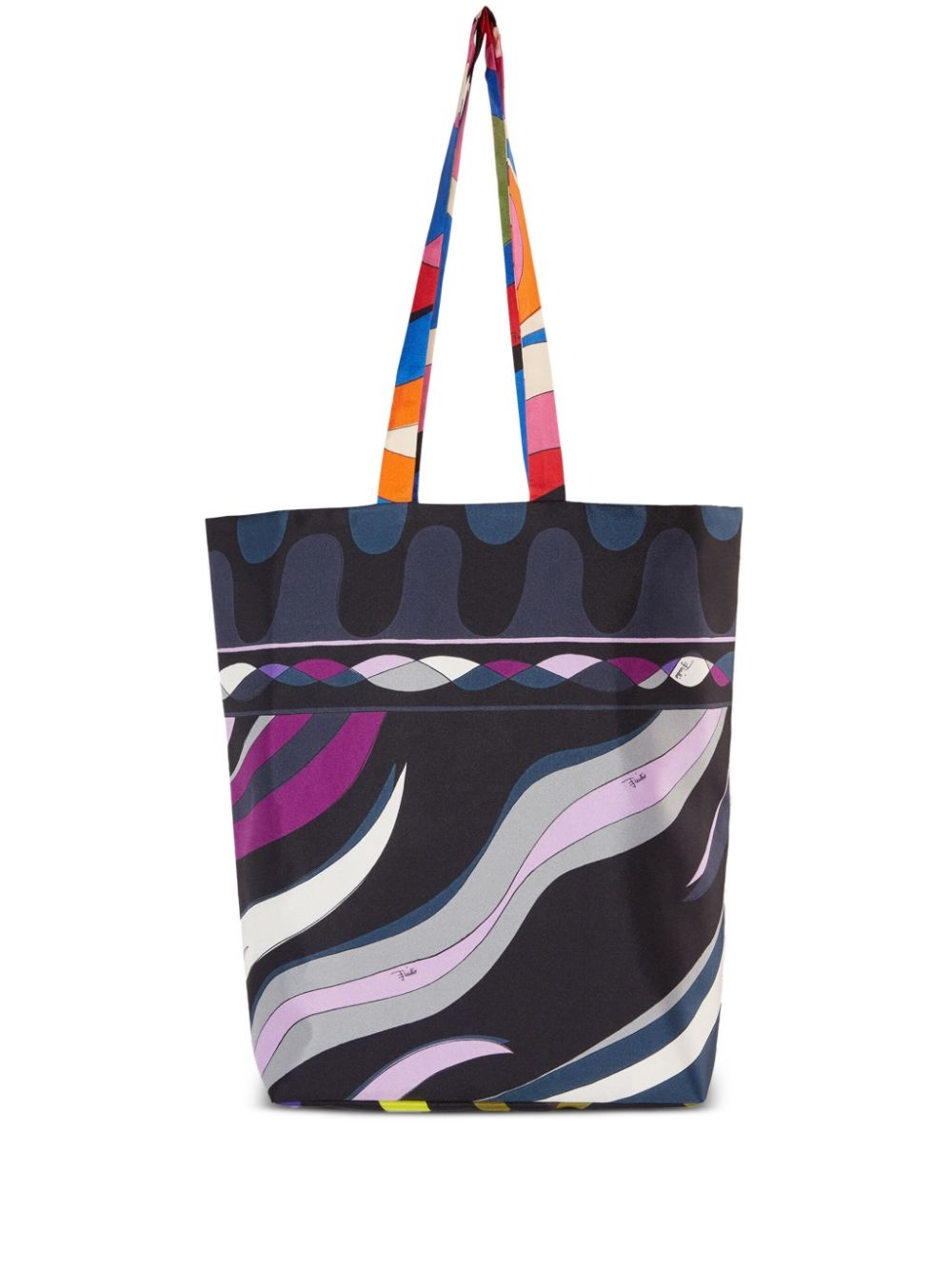 Gallery reversible silk tote bag - 1