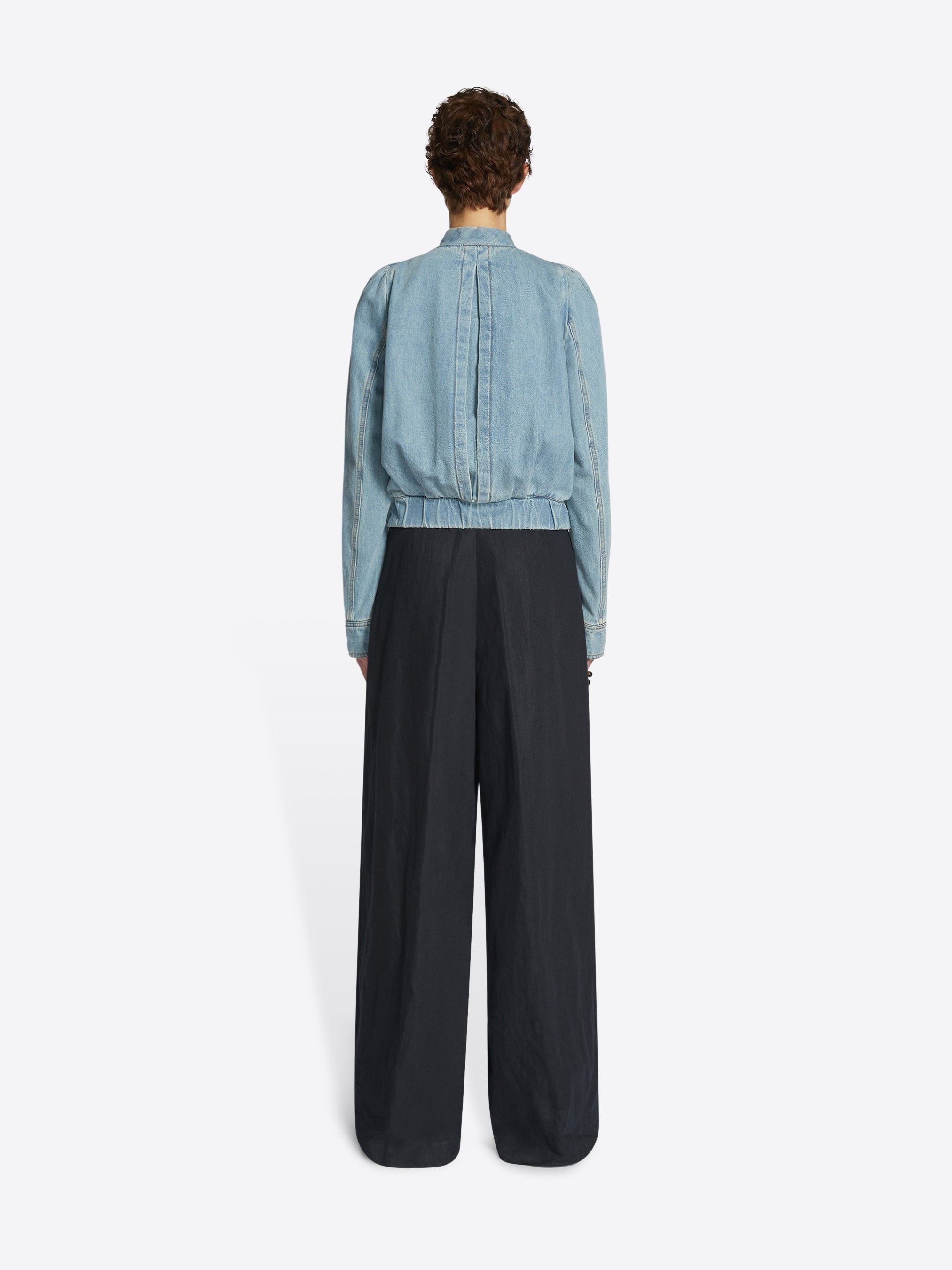 WIDE PLEATED PANTS - 4