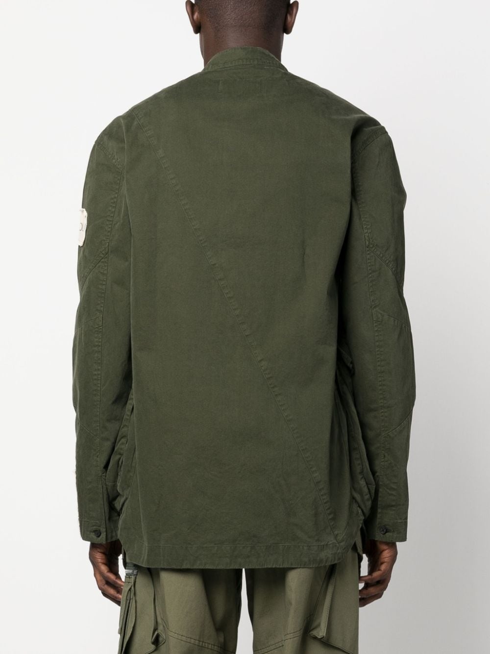 Ando logo-plaque cargo shirt - 4