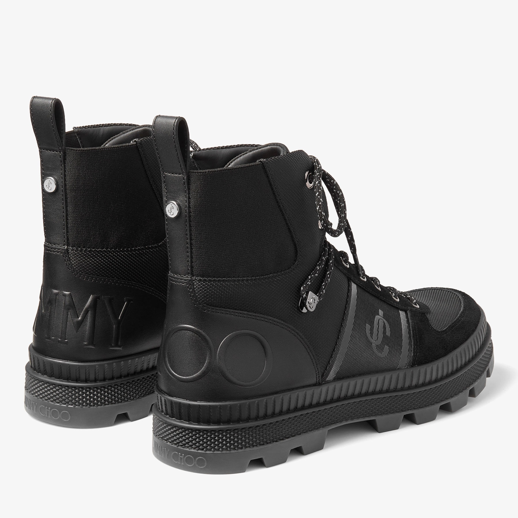 Normandy/M
Black Nylon and Leather Boots - 6