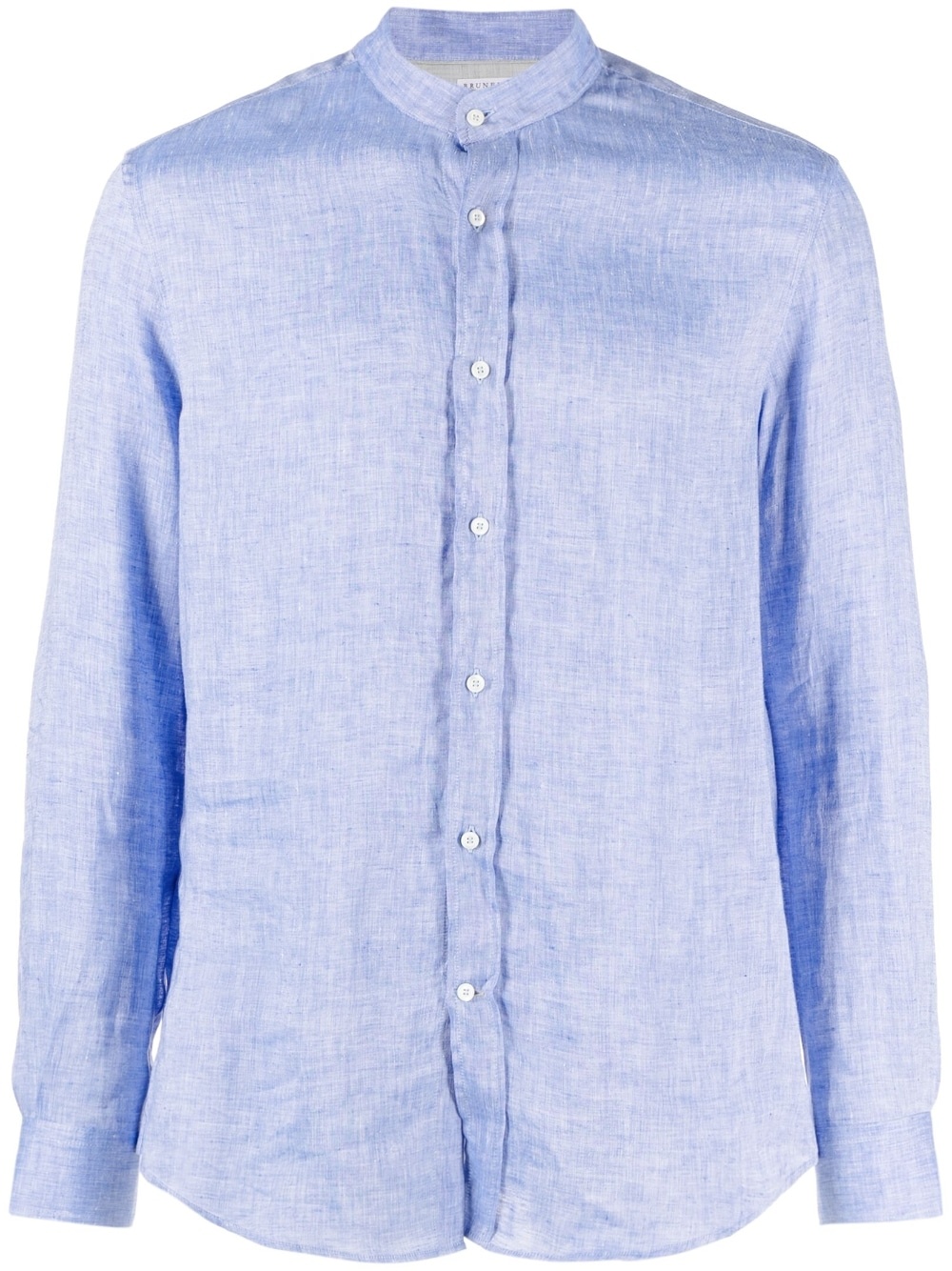 long-sleeve linen shirt - 1