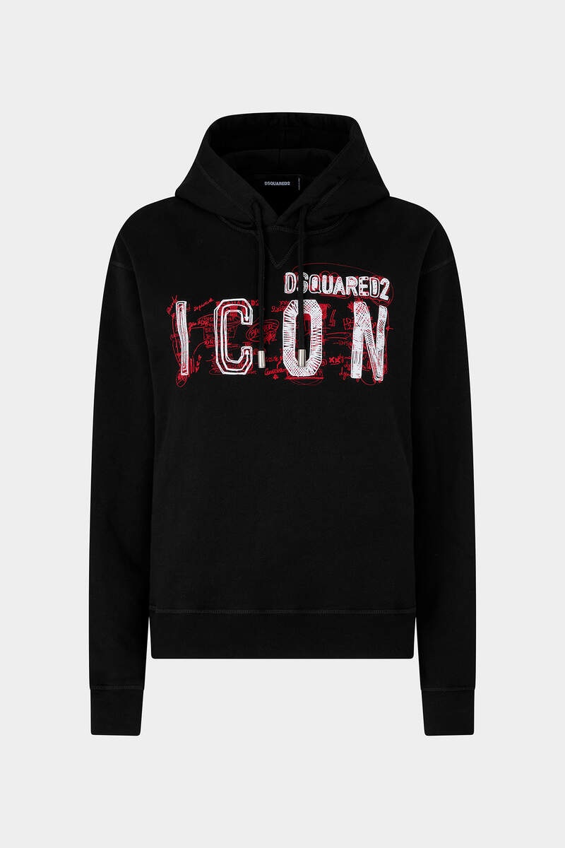 ICON SCRIBBLE COOL FIT HOODIE SWEATSHIRT - 1