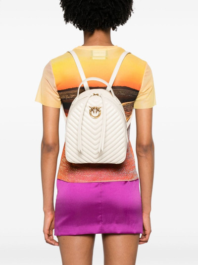 PINKO Love Click quilted leather backpack outlook