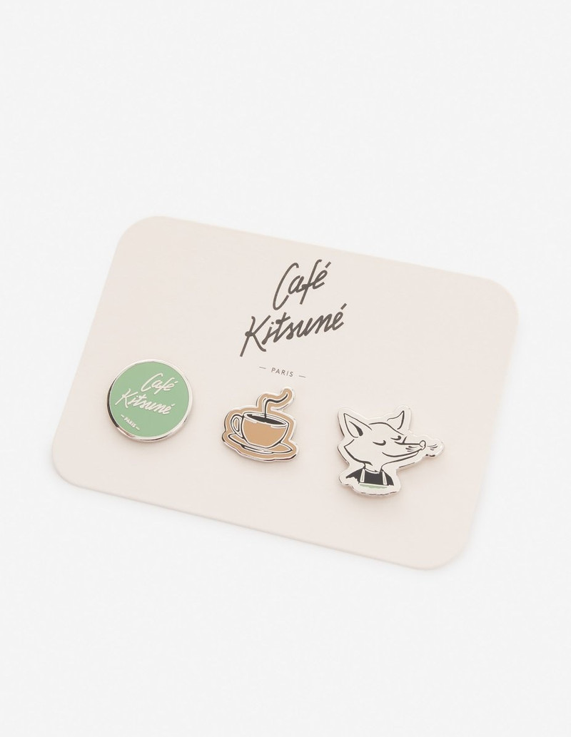 CAFE KITSUNE SET OF 3 PINS 1