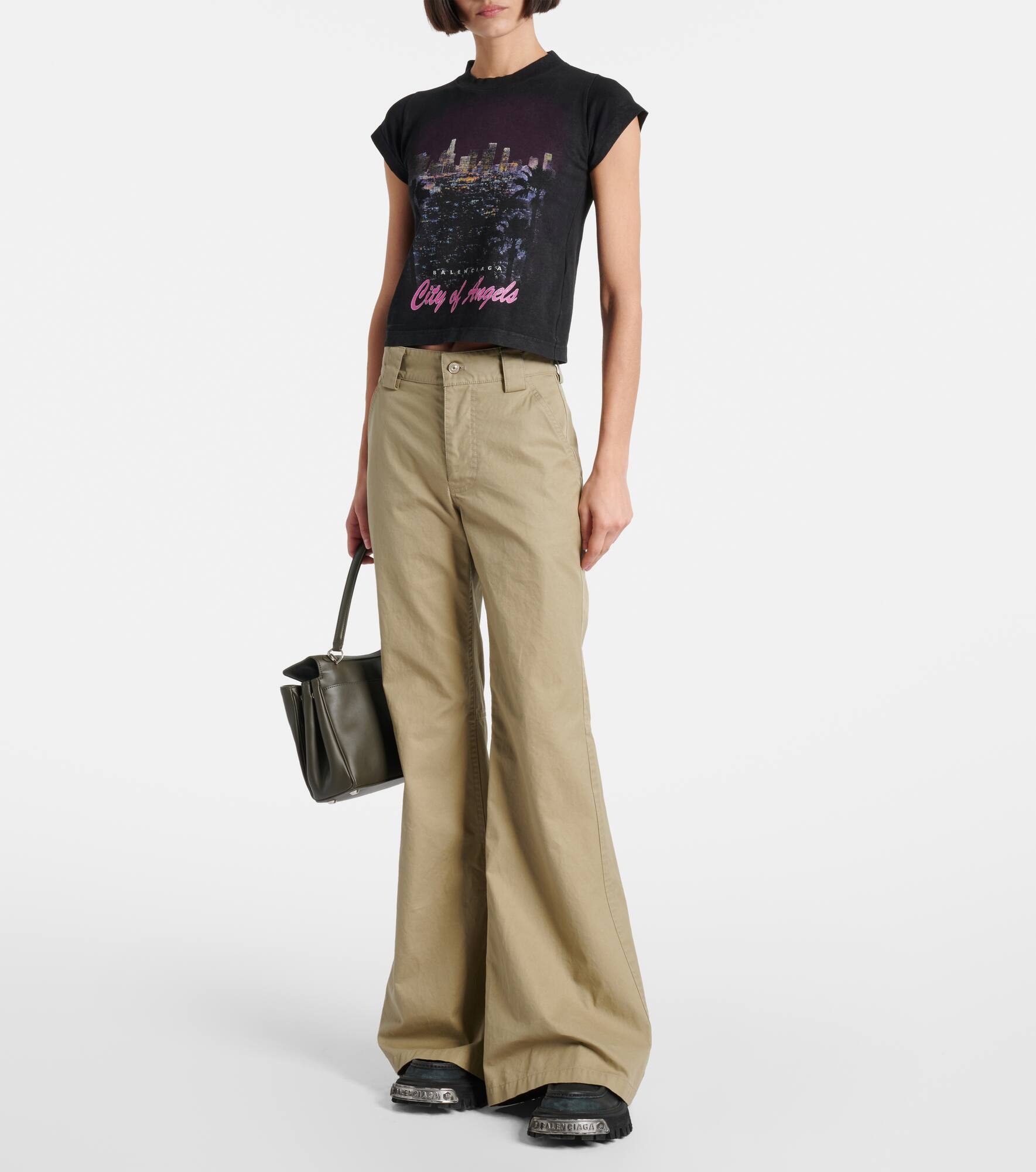 Cotton flared pants - 2