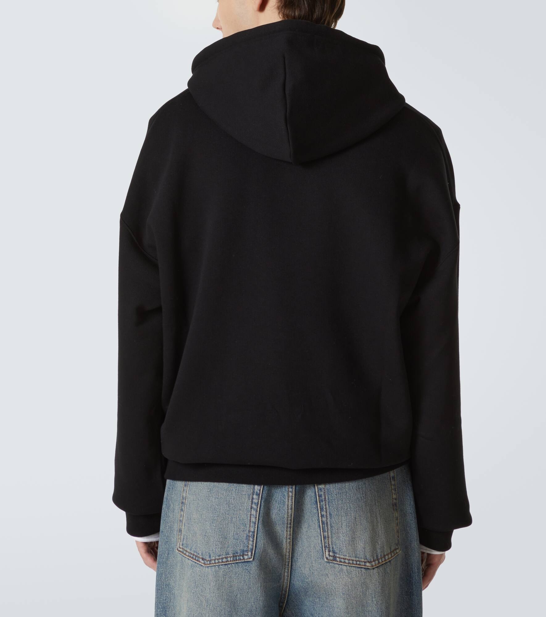 Anagram cotton jersey hoodie - 4