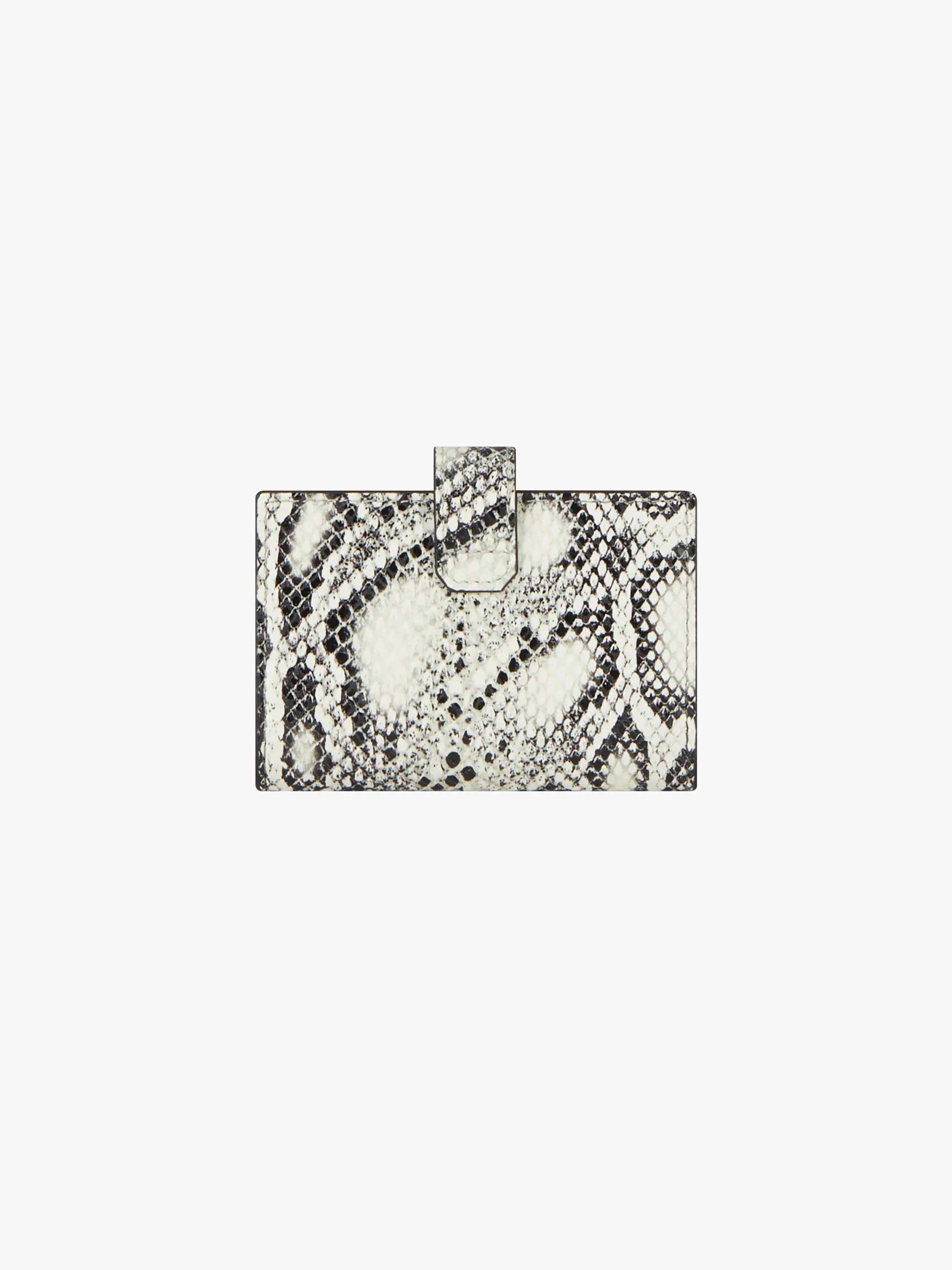 4G CARDHOLDER IN PYTHON EFFECT LEATHER - 3