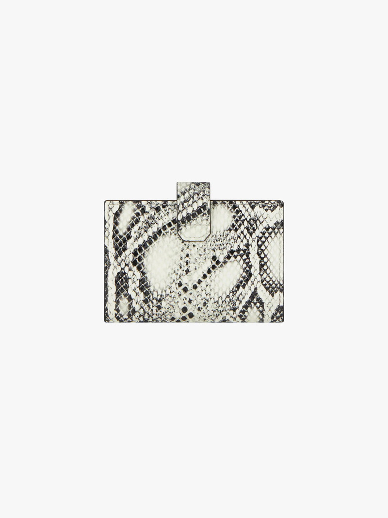 4G CARDHOLDER IN PYTHON EFFECT LEATHER 3