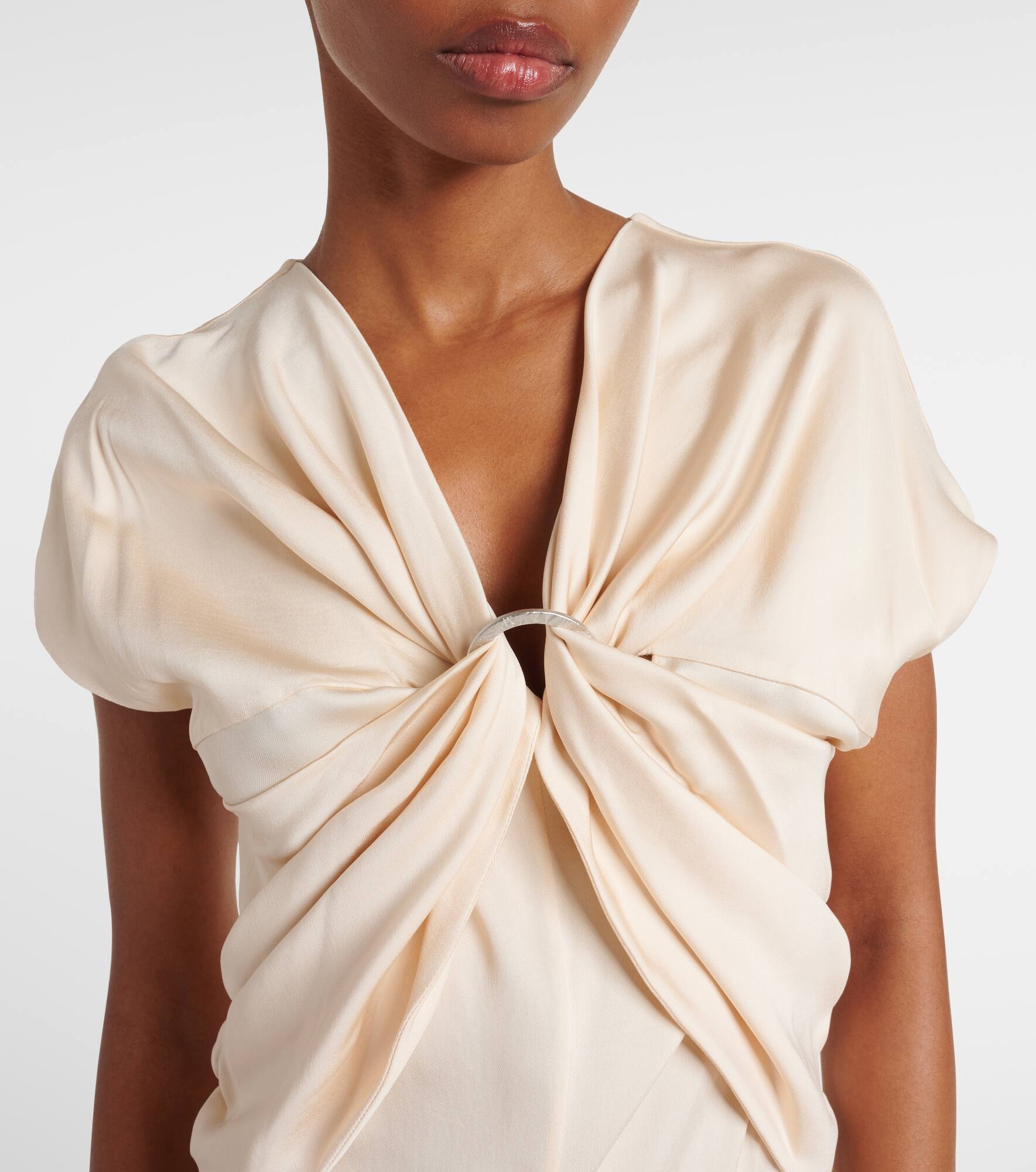 Tova gathered crêpe maxi dress - 4