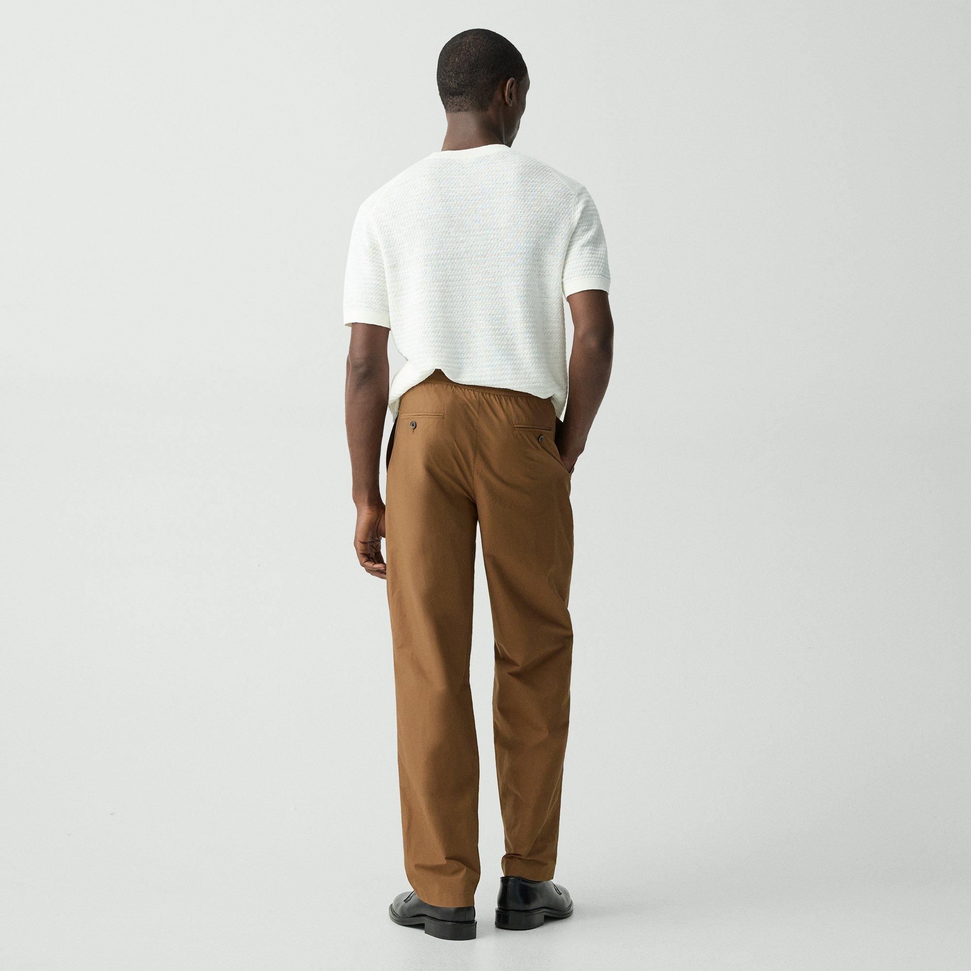 Pleated Drawstring Pant in Cotton-Blend - 4