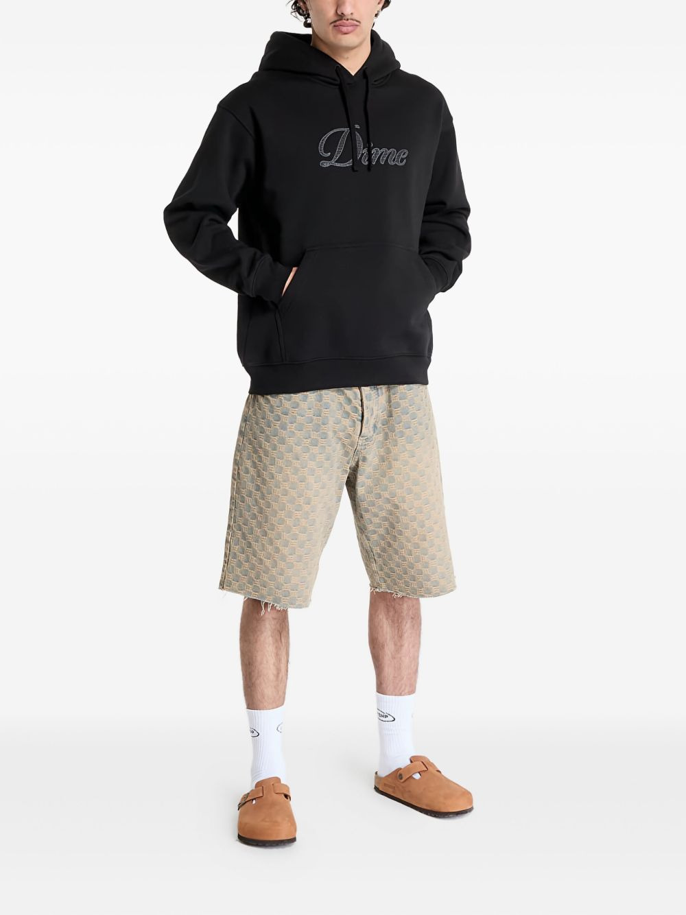 cursive logo hoodie - 3