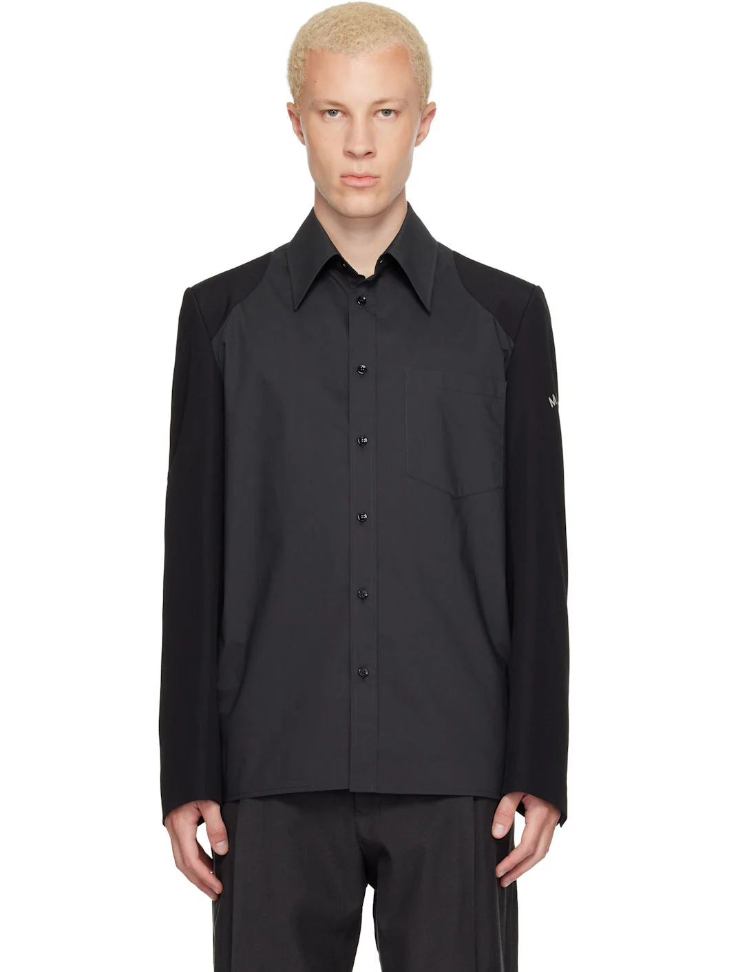 Black Long-Sleeved Shirt - 1