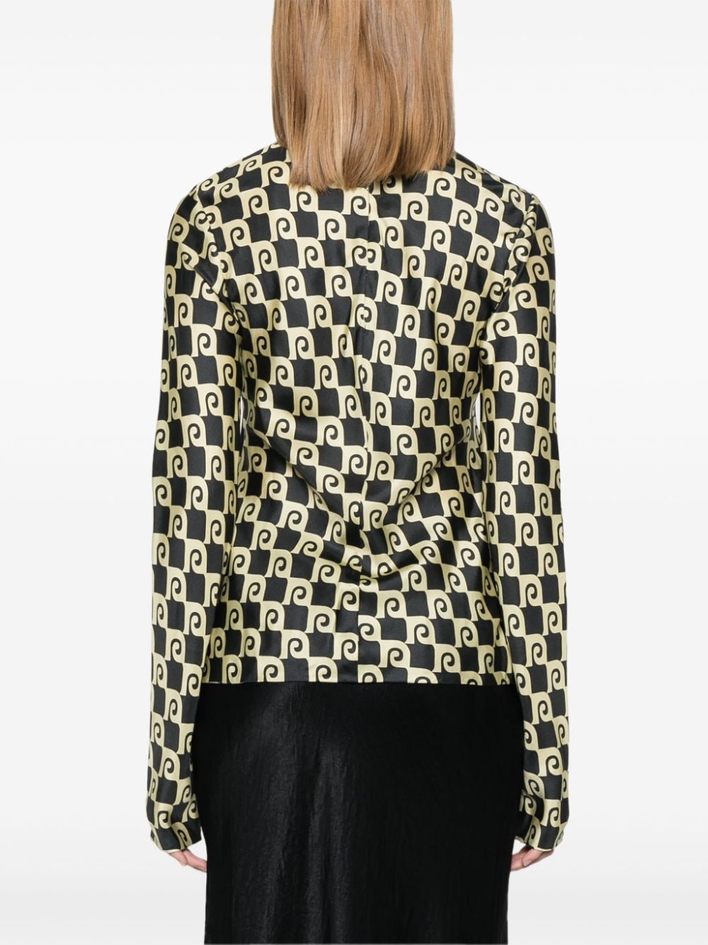 roll-neck long-sleeve top - 4