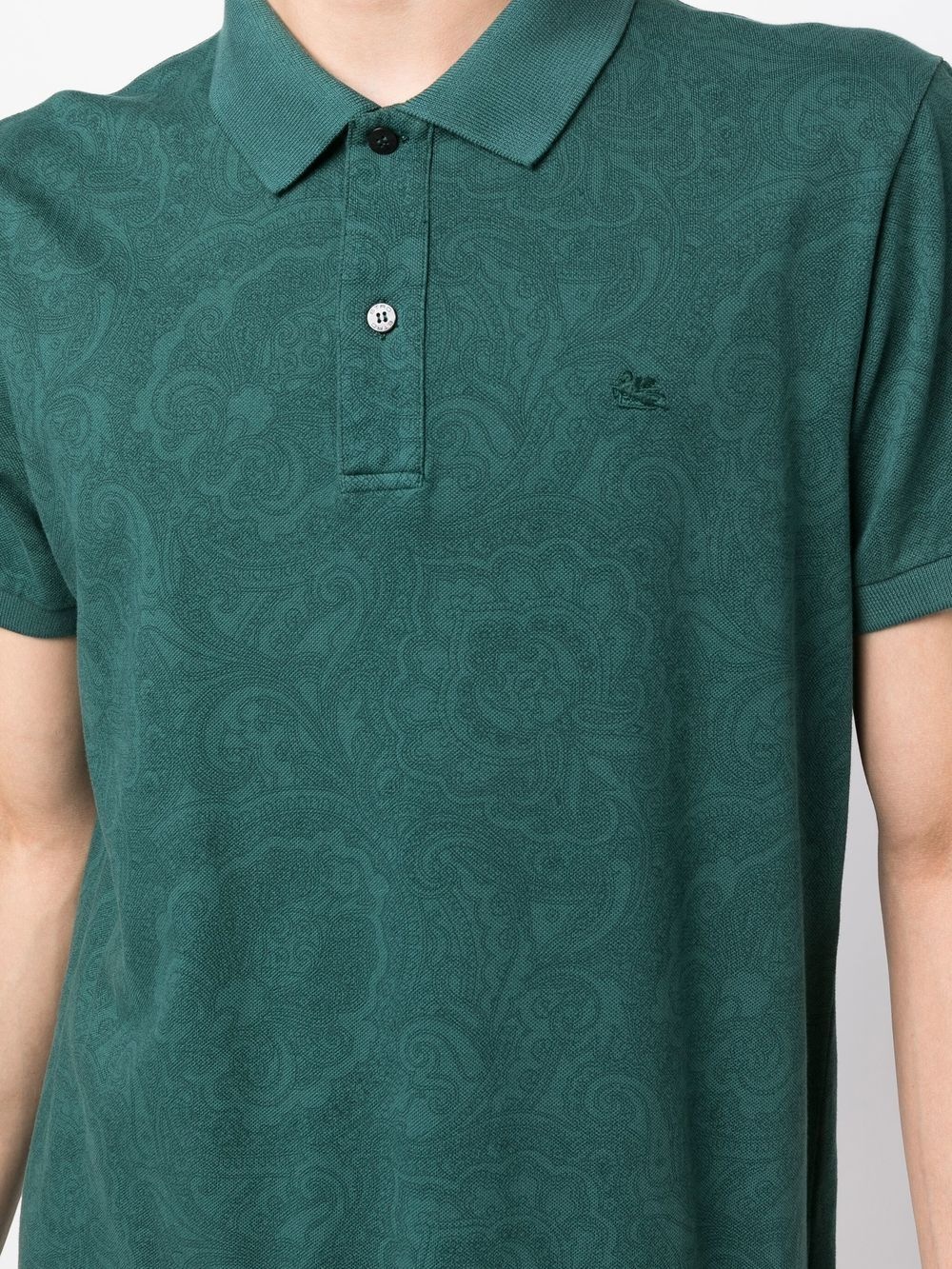 paisley-print polo shirt - 5