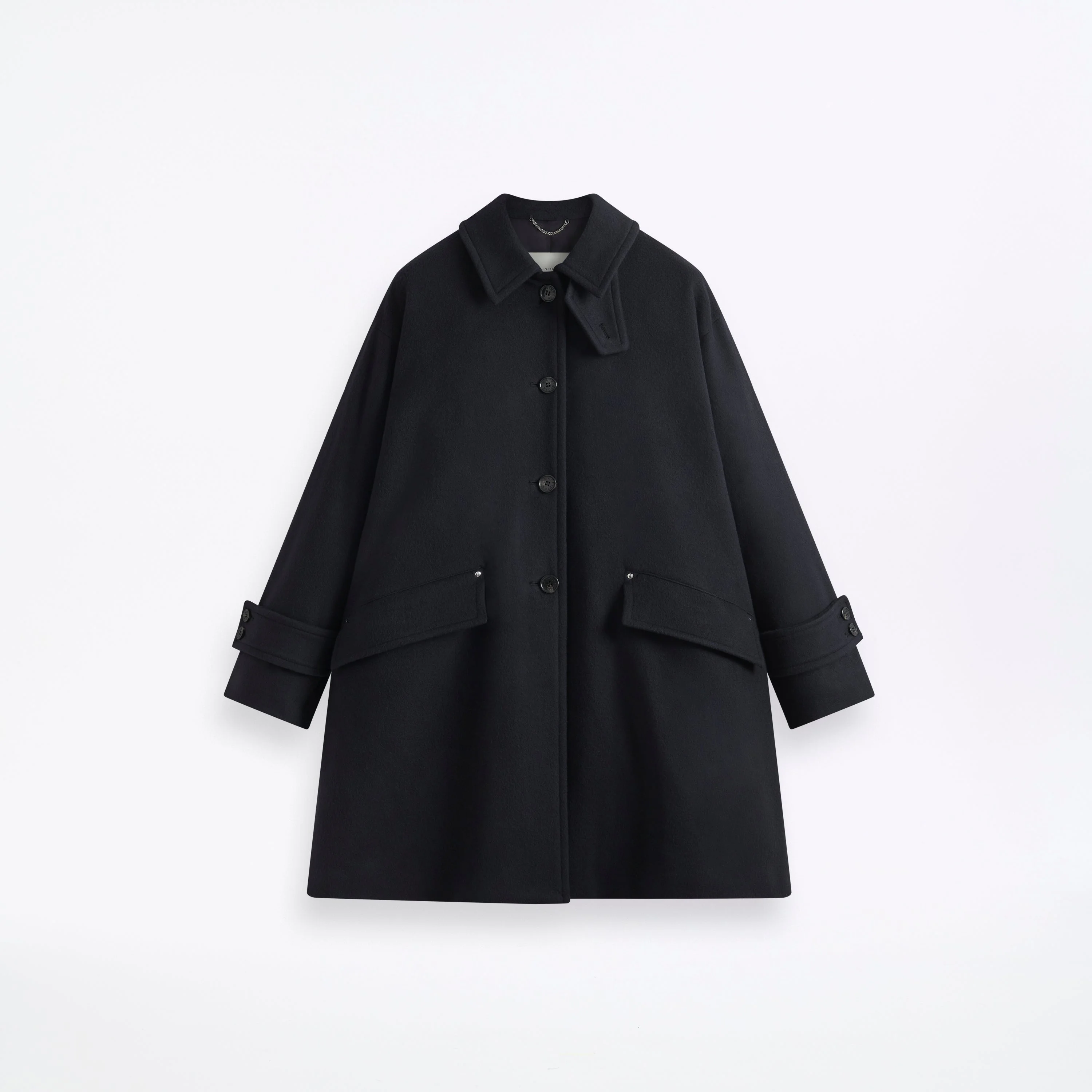 Humbie Slim Cashmere Wool Blend Coat - 1