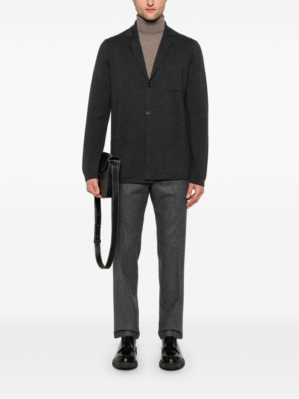 knitted blazer - 2
